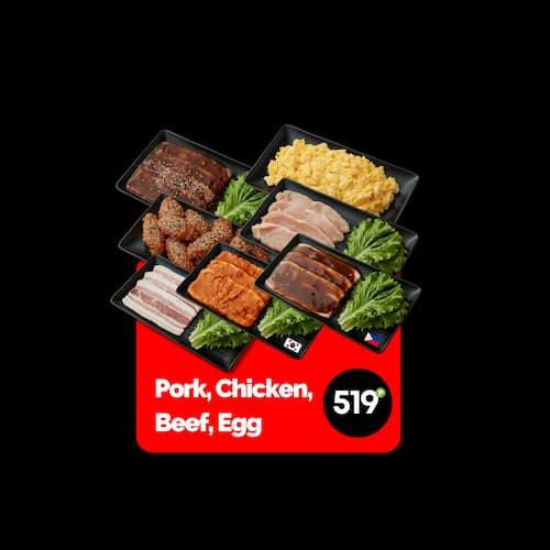 Unli Pork + Chicken + Beef + Egg